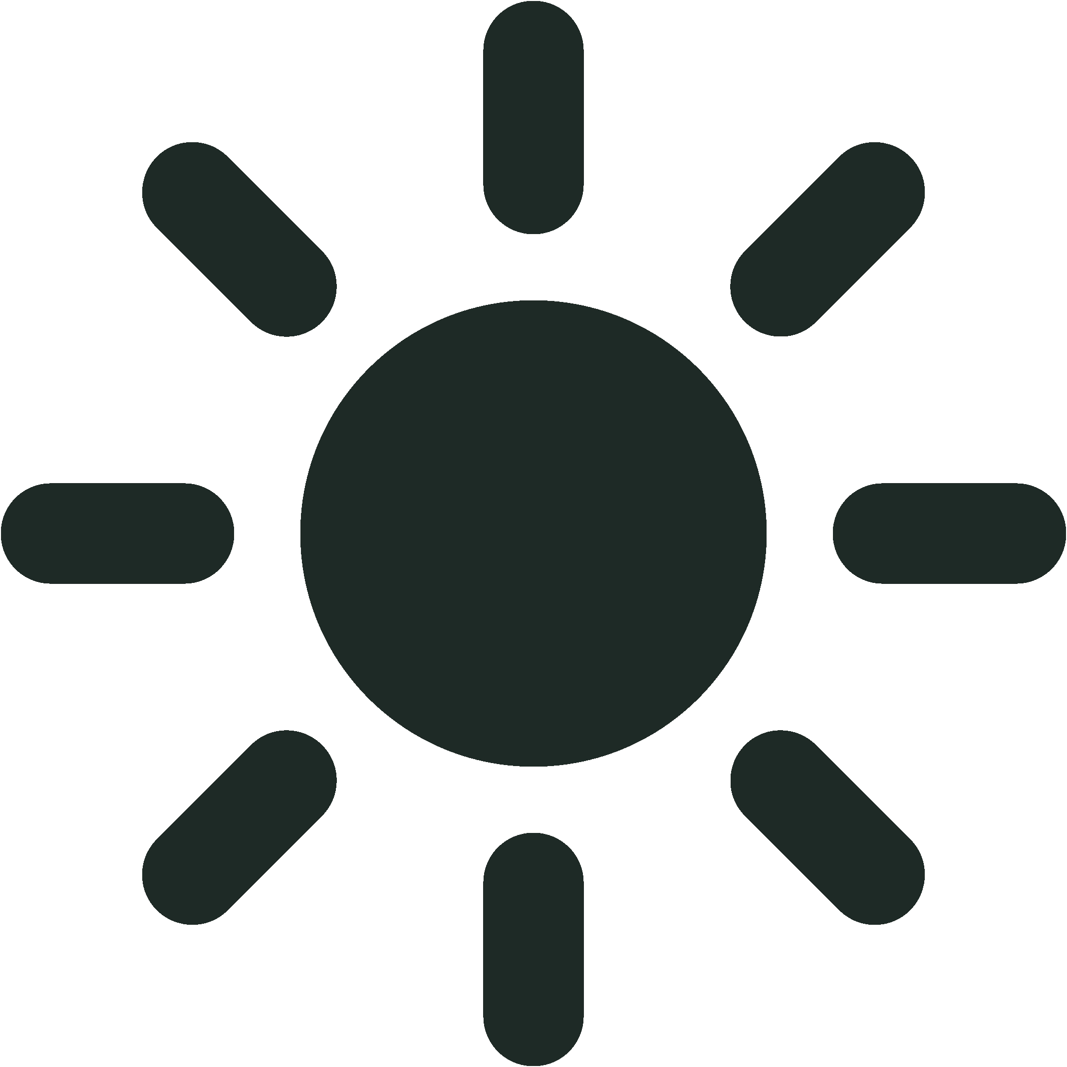icon showing sun in black